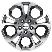 Диски Khomen KHW 1711 6.5x17 5*108 ET33 DIA60.1 Black Литой купить с бесплатной доставкой в пункты выдачи в Петербурге